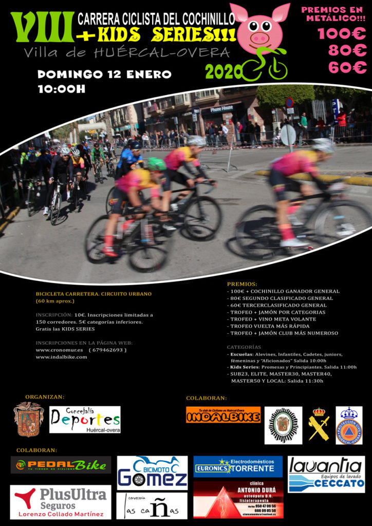 Cartel carrera ciclista cochinillo 2020